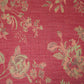 Floral patterned fabric with deep pink background