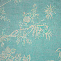 blue floral fabric