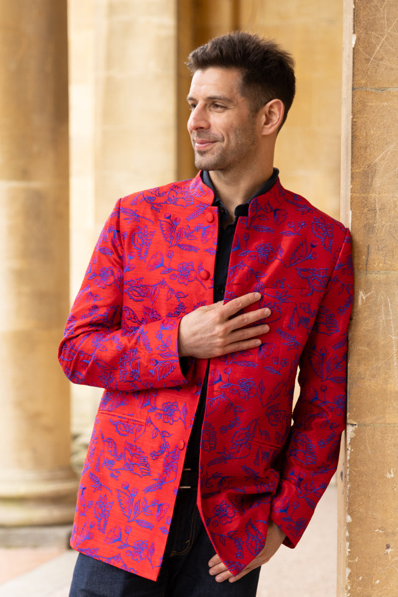 Men's Elegant Jacket Embroidered Wedding Jacket – Shibumi
