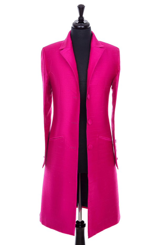 Grace Coat in Hot Pink