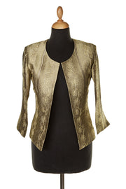 Smart jacket in beautiful gold fabric. 