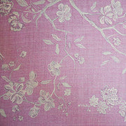 lilac fabric with flowers