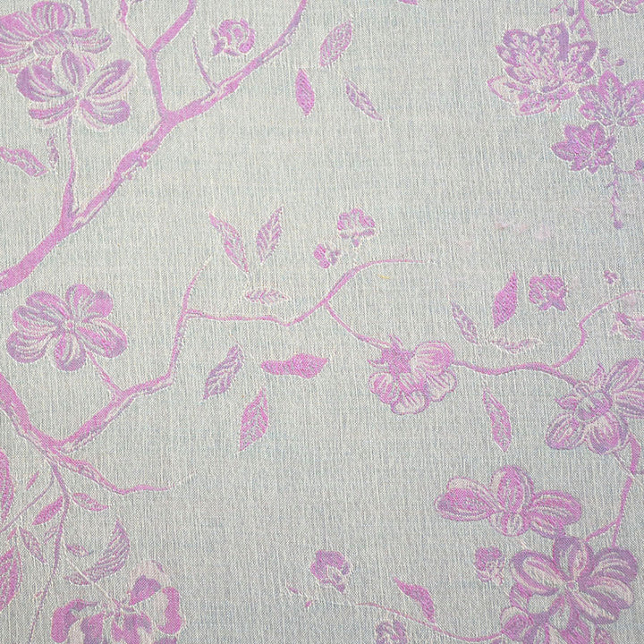 cashmere fabric with lilac flowers