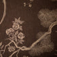 cashmere fabric in brown with flowers