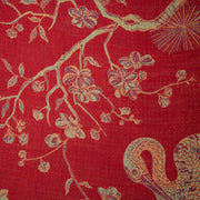 cashmere silk fabric in red 
