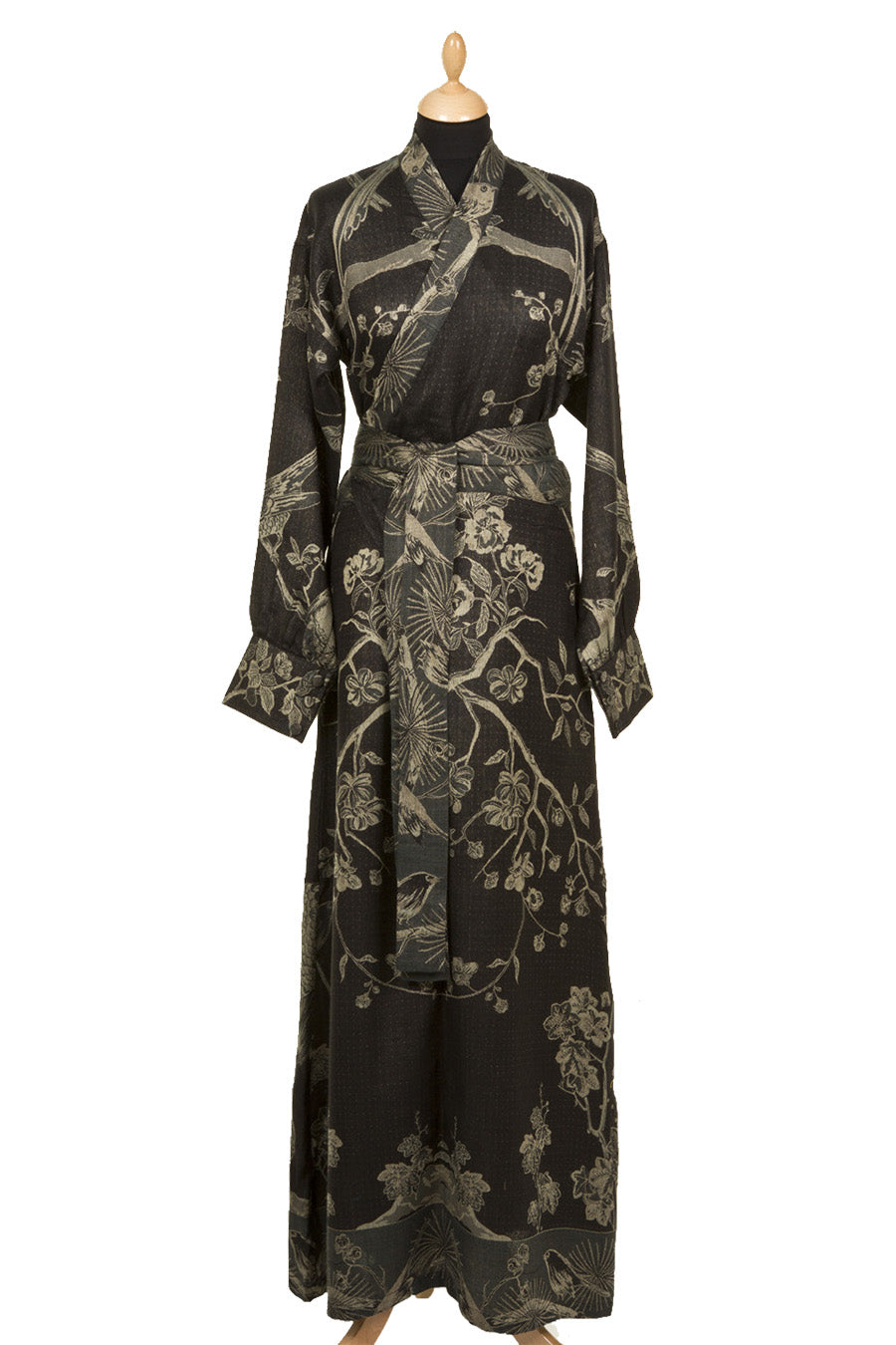 Dress Style Kimono in Ebony Black Kimono Dress – Shibumi