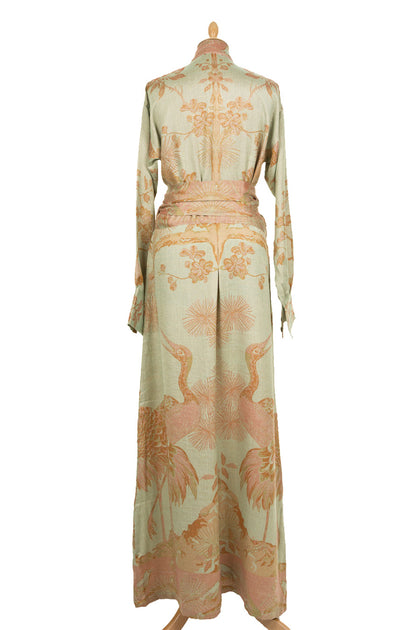 High neck hotsell kimono dress