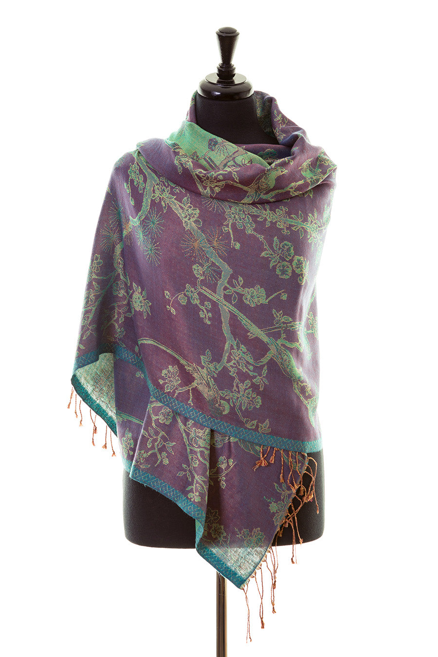 deep purple shawl