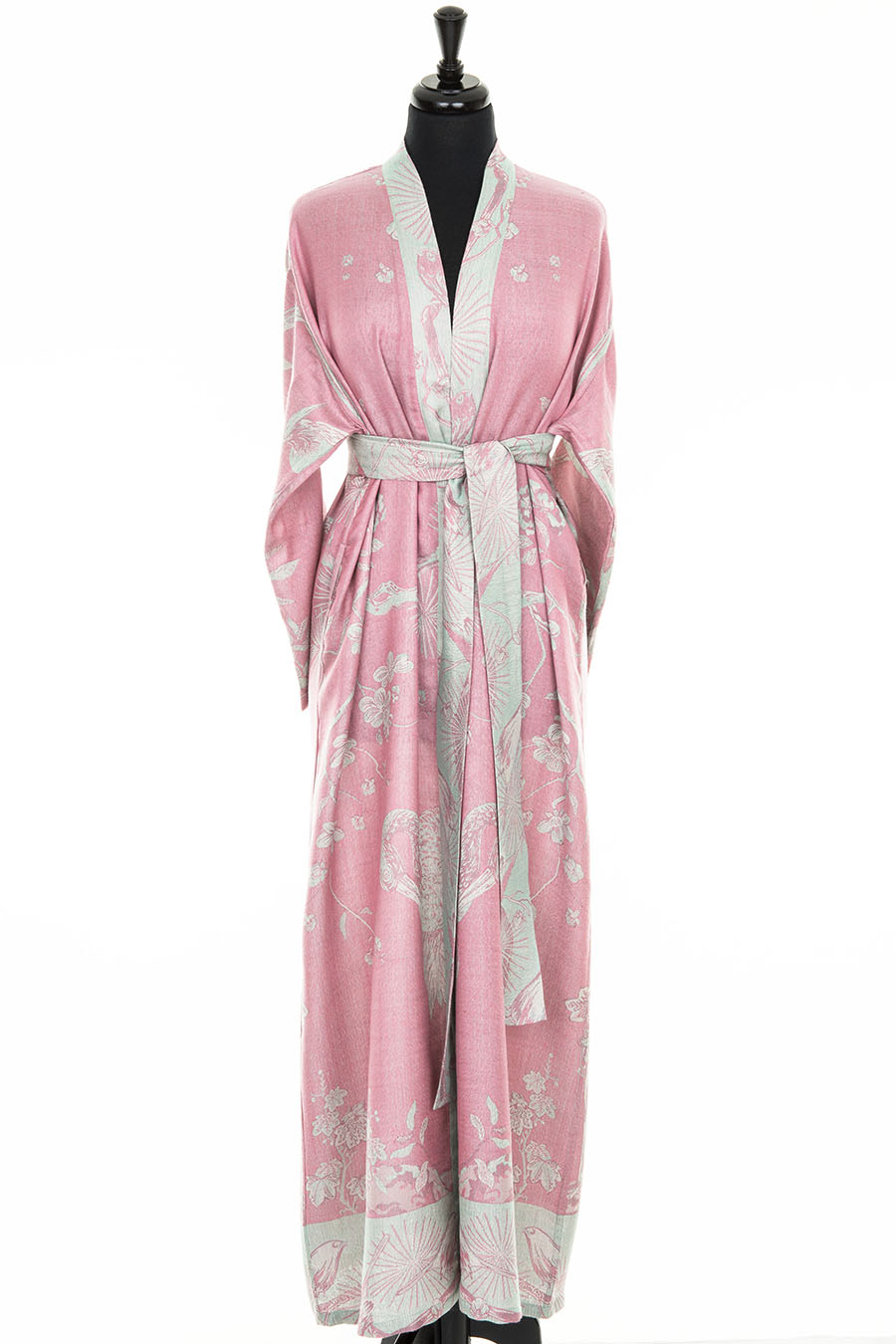 Reversible Dressing Gown in Rococo Pink - Bridesmaid Robes Shibumi Reversible Dressing Gown in Rococo Pink - Bridesmaid Robes Shibumi