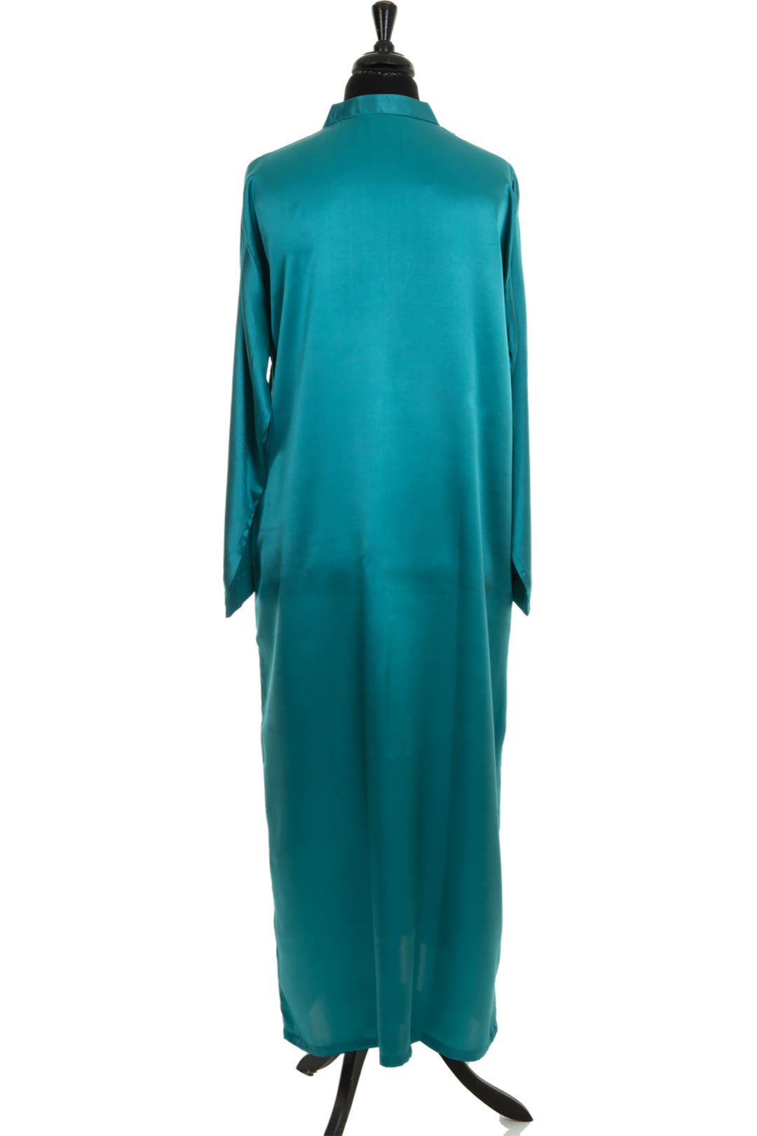 Oversized dress in blue. V neck kaftan for women.