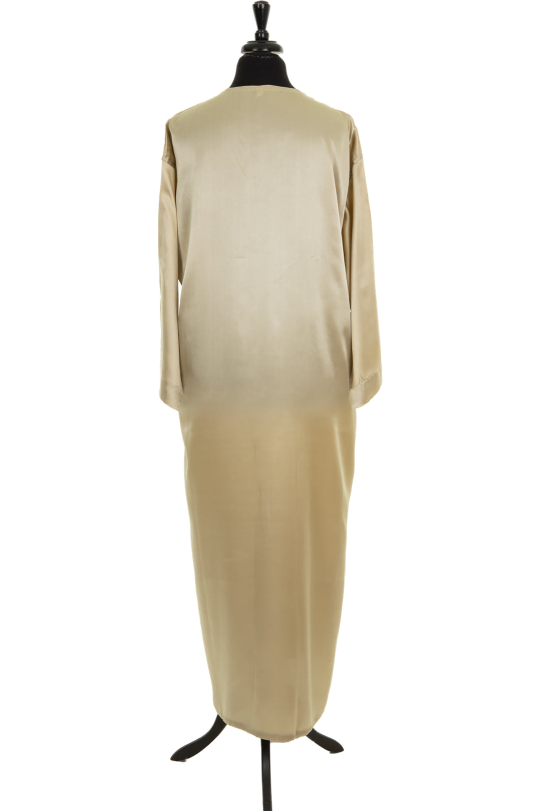 Full length kaftan in white.