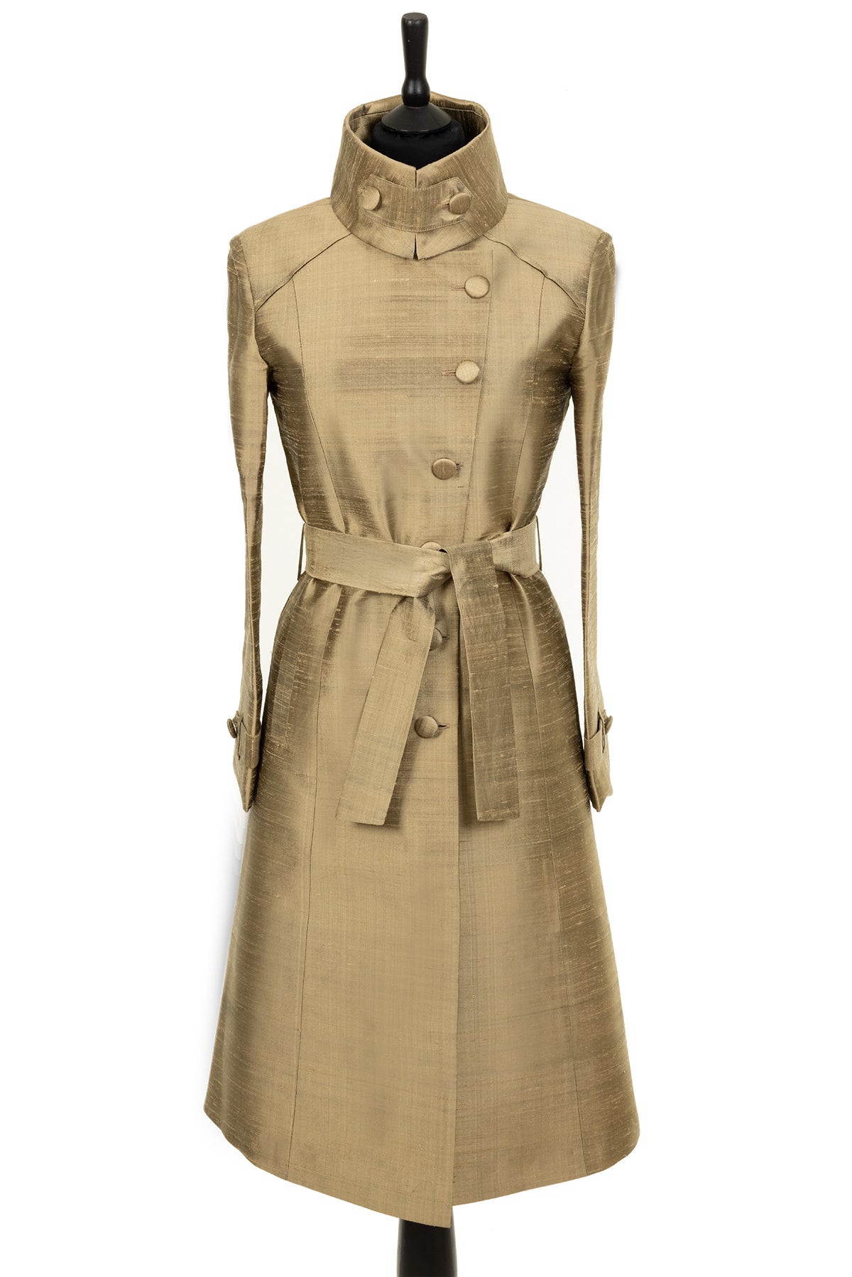 Trench Coat in Oyster Gold Elegant Trench Coat for weddings