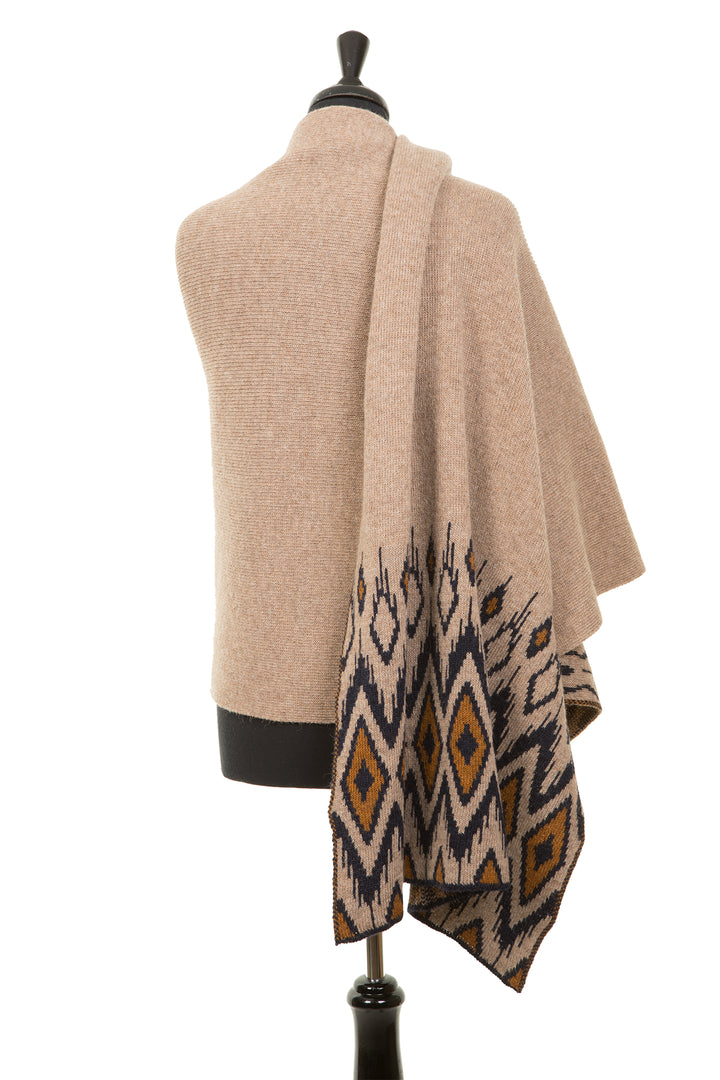 Soft aztec wool scarf.