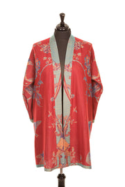 beautiful kimono jacket with flowers and birds motif