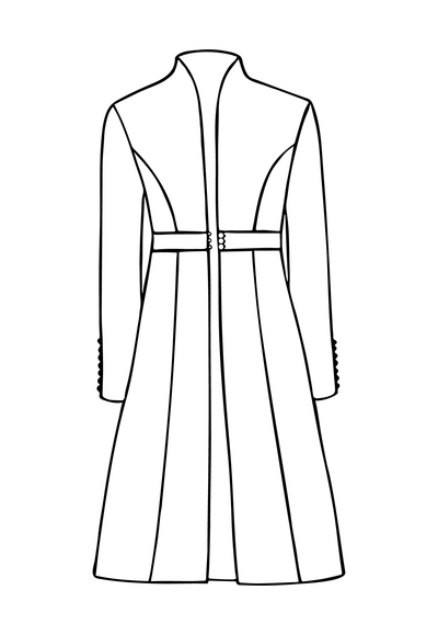 Avani Coat in Silver main image 1