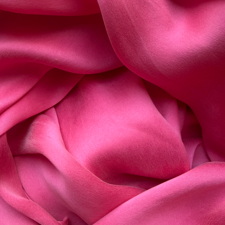 Silk Jumpsuit in Candy Pink