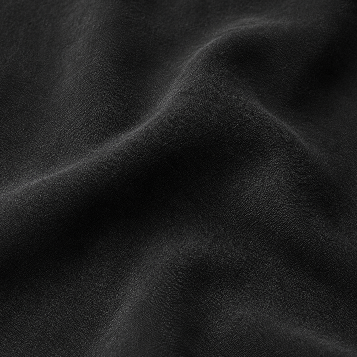Silk Palazzo Pants in Noir