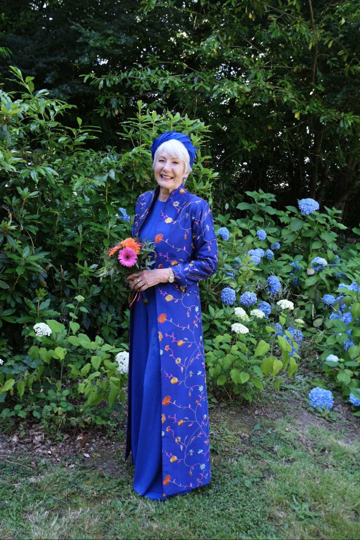 Devi Coat in African Cobalt