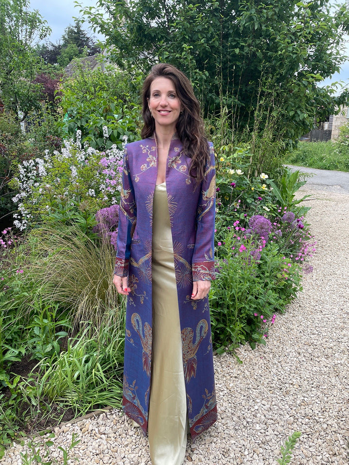 Devi coat in Imperial Blue