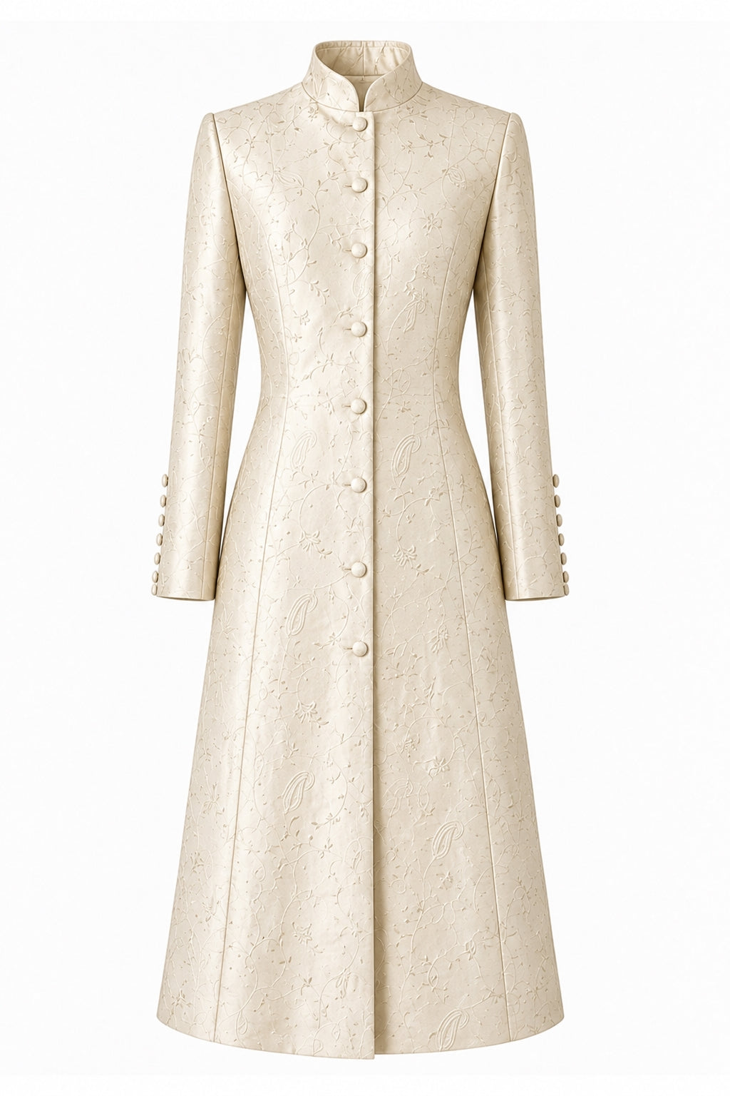 The Liberty Silk Coat in Ottoman Ivory