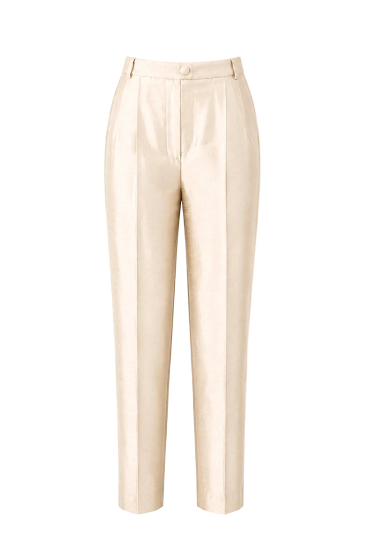Atelier Silk Trousers in Ghost