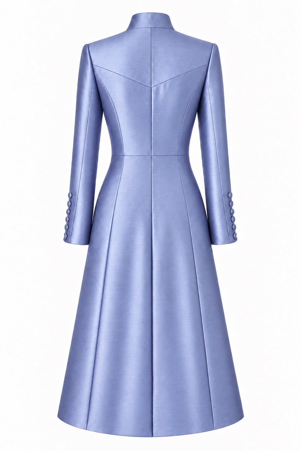 The Liberty Silk Coat in Lavender Silk