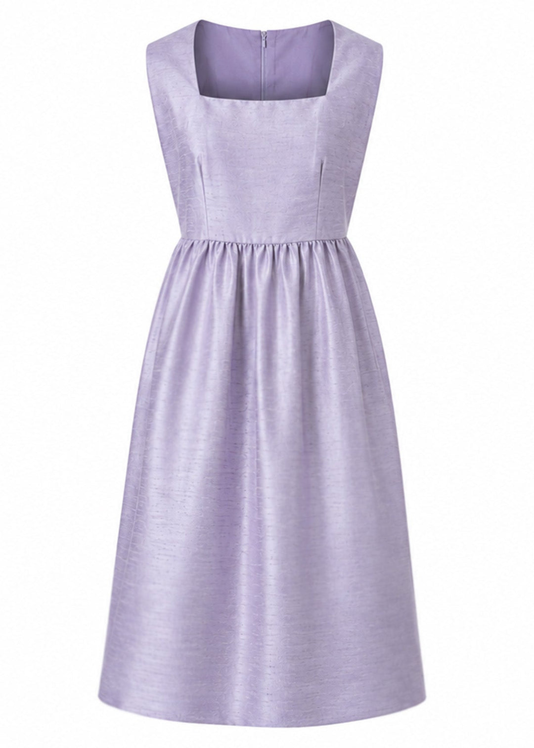 Lucie Silk Dress in Lilac Mist