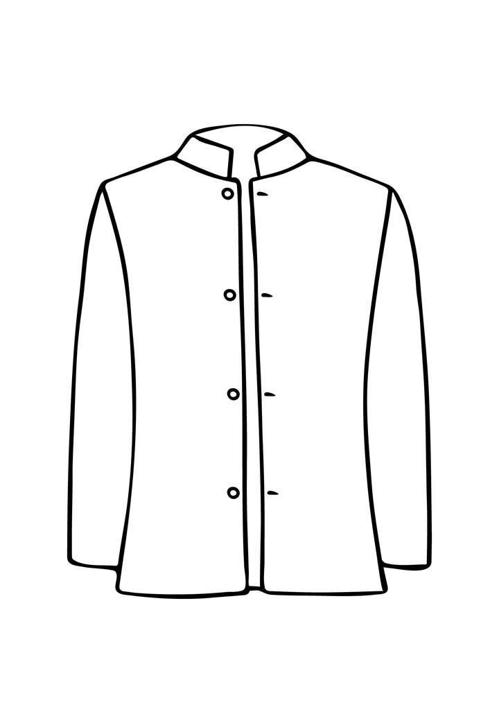 Mens Nehru Jacket in Zardozi Black