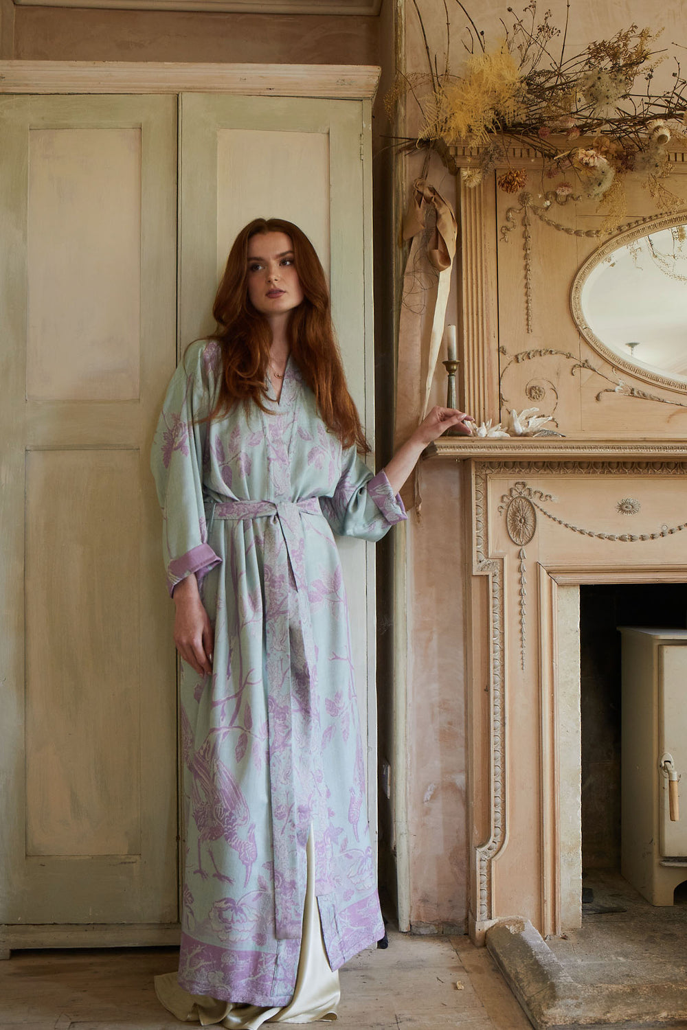cashmere dressing gown ladies Cashmere & Merino Luxe Dressing Gown