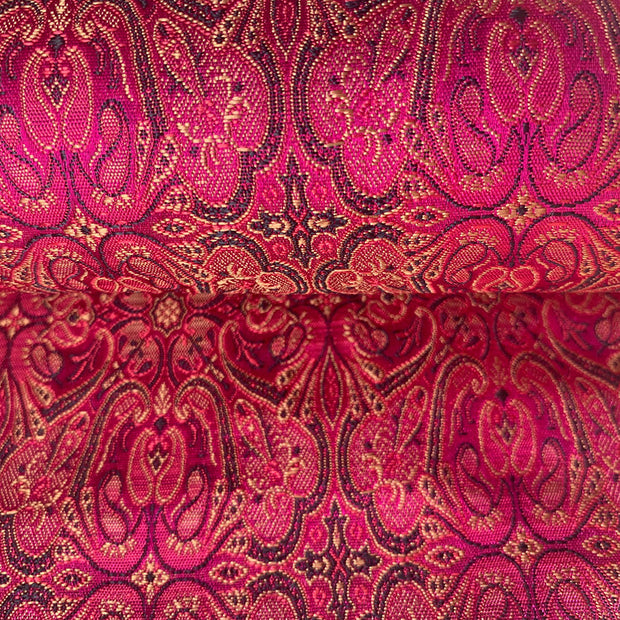 Mens Waistcoat in Pink Jacquard - Sale