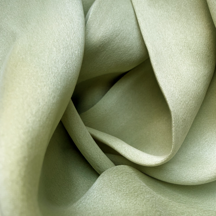 Silk Palazzo Pants in Sage Green