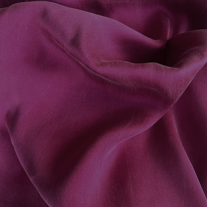 Silk Jumpsuit in Raspberry