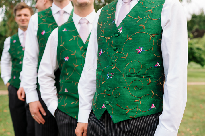 Mens Waistcoat in Emerald Green