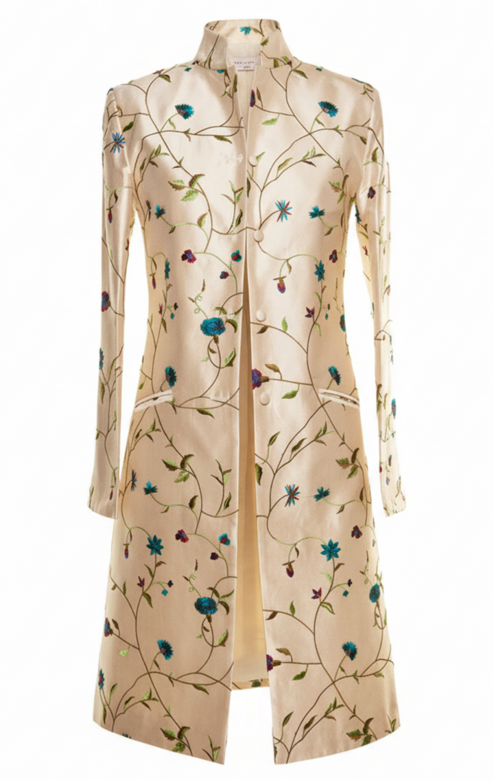 Nehru Coat in Porcelain - Sale