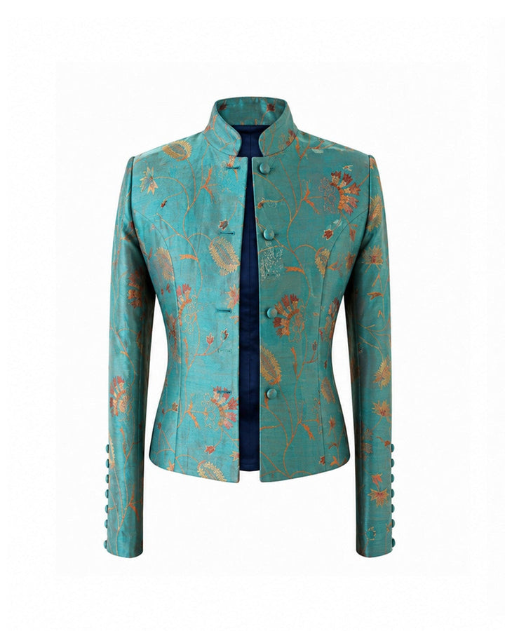 Phoenix Jacket in Aqua Teal