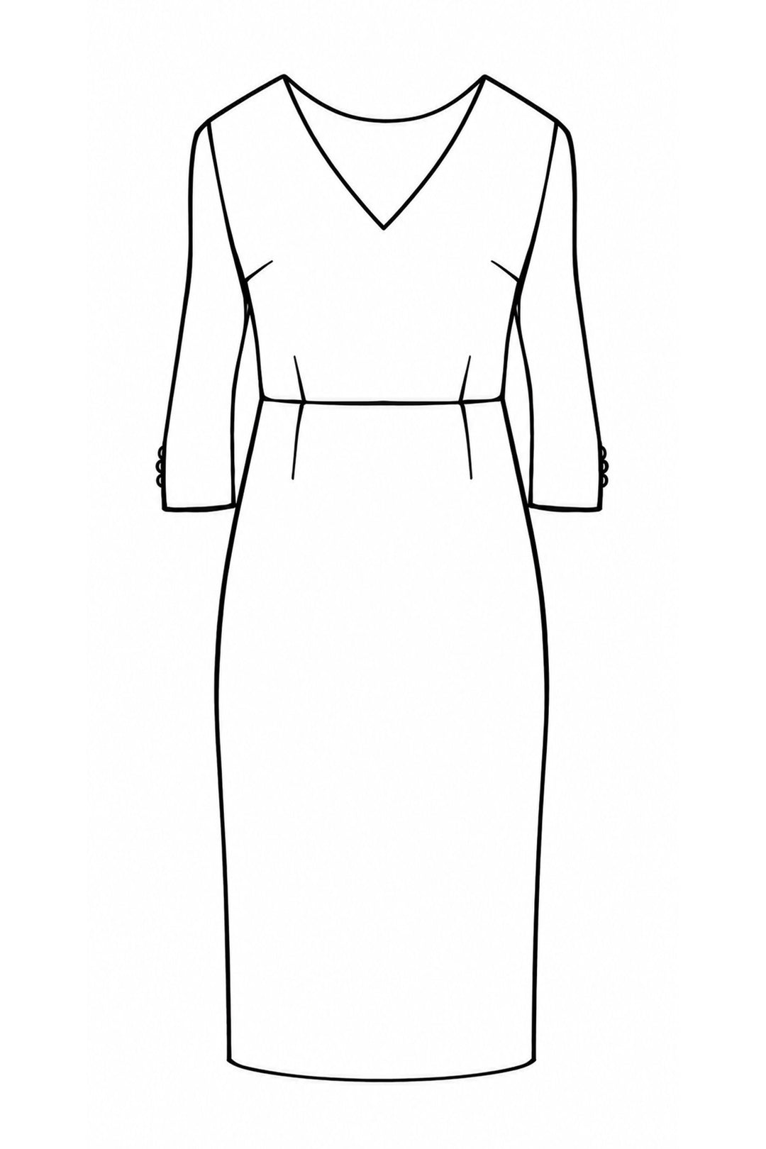 Sophia Dress In Aubergine - V Neck