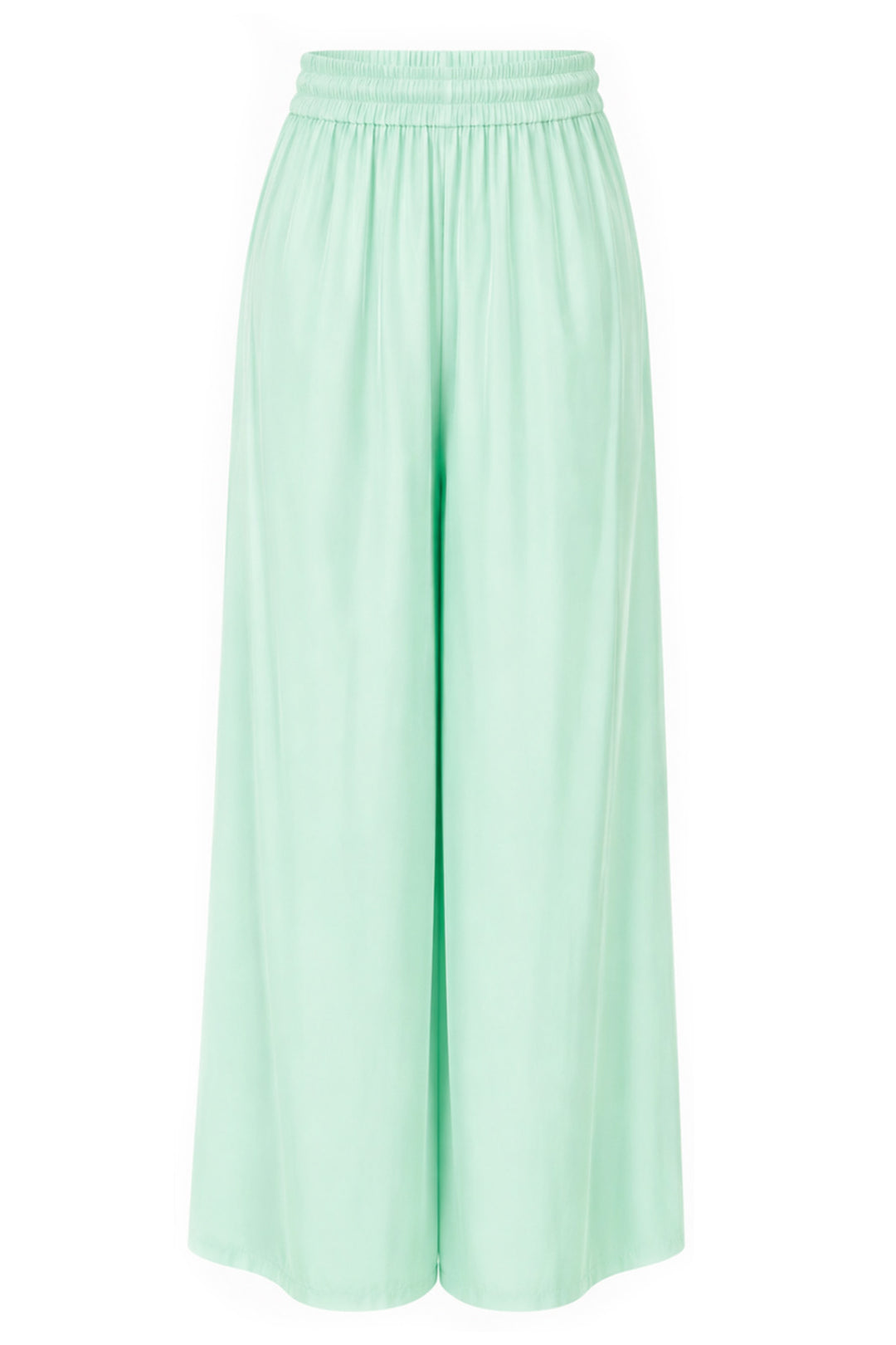 Silk Palazzo Pants in Lagoon