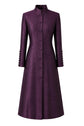 The Liberty Silk Coat in Aubergine
