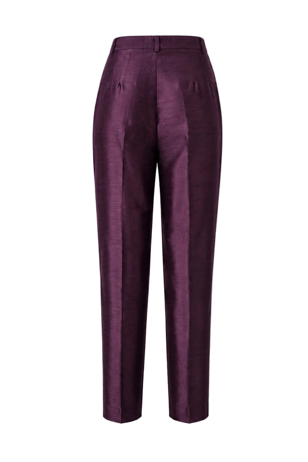 Atelier Silk Trousers in Aubergine