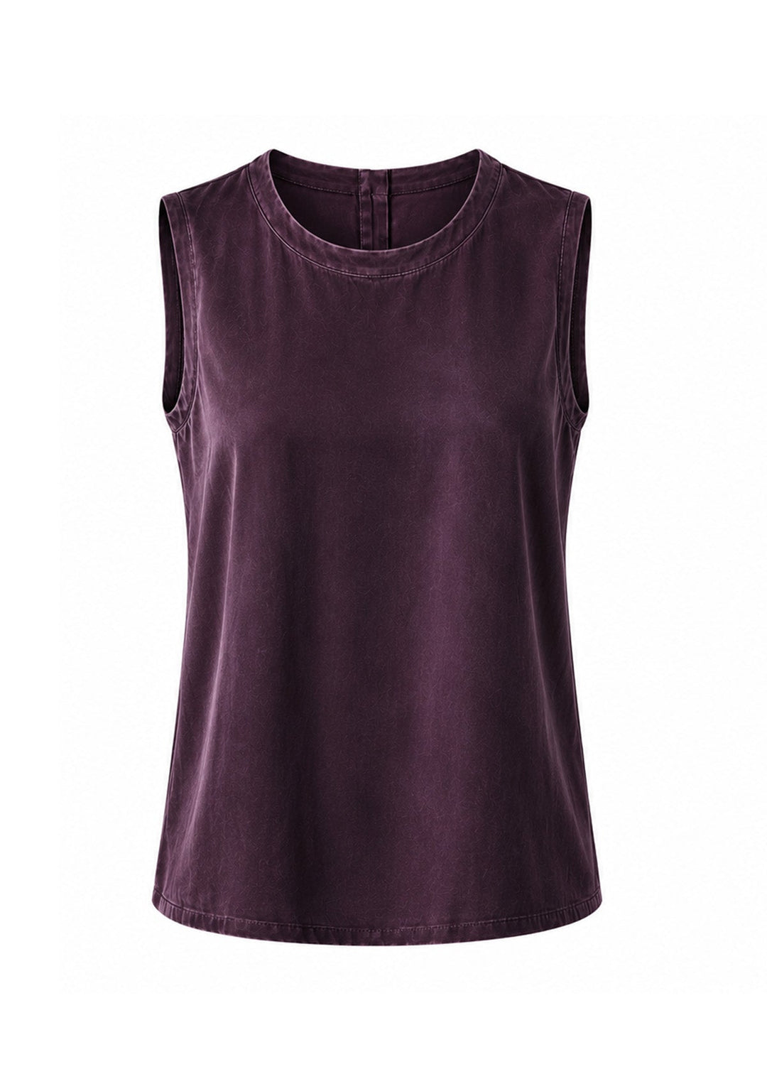 Willow Silk Top in Aubergine