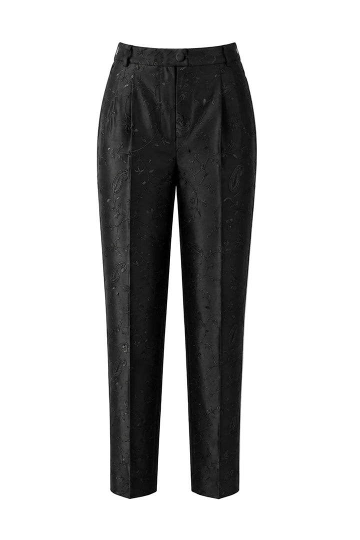Atelier Silk Trousers in Ottoman Black