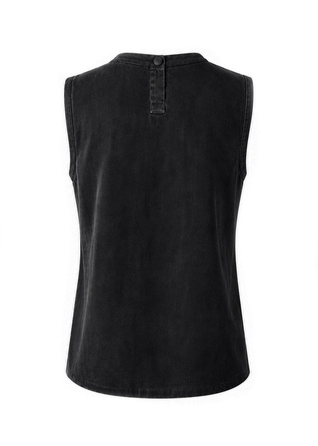Willow Silk Top in Noir