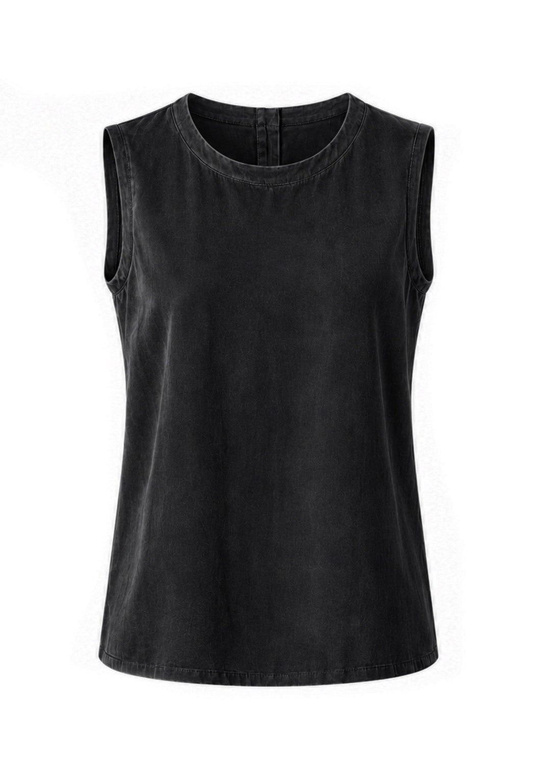Willow Silk Top in Noir
