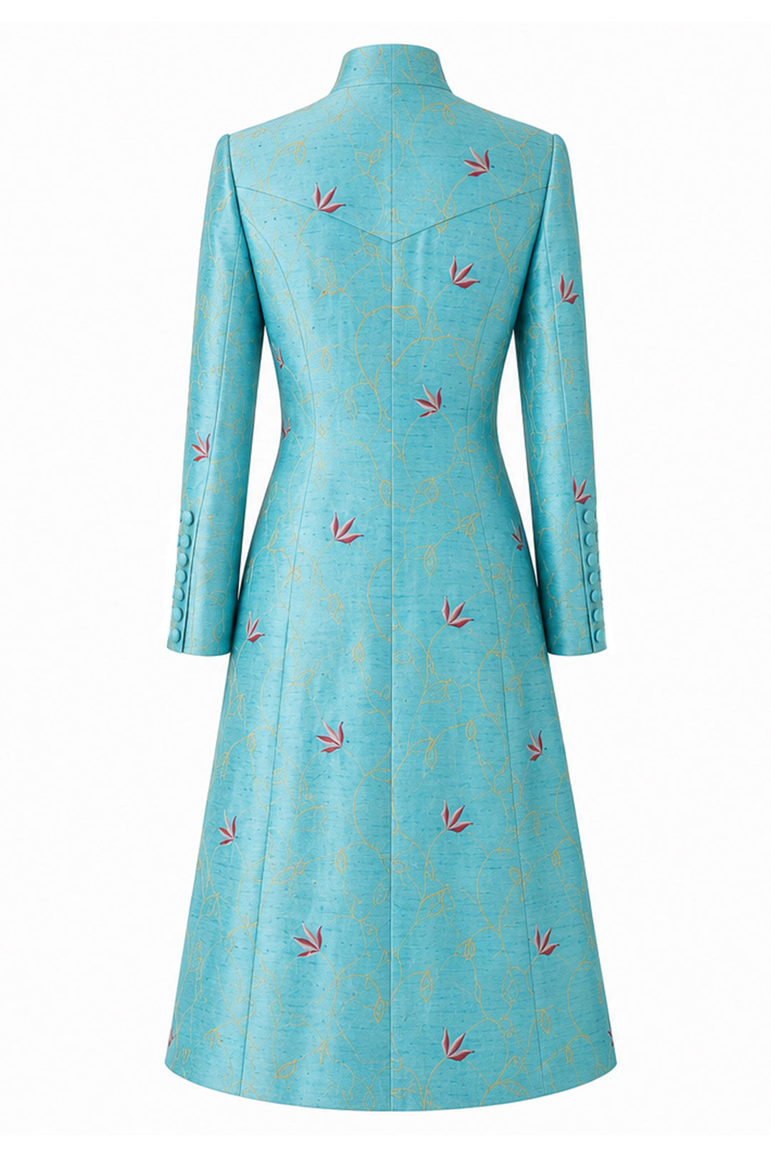 The Liberty Silk Coat in Sky