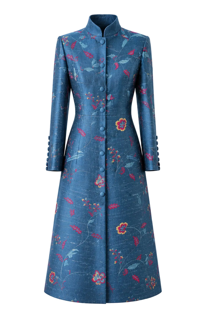 The Liberty Silk Coat in Vivid