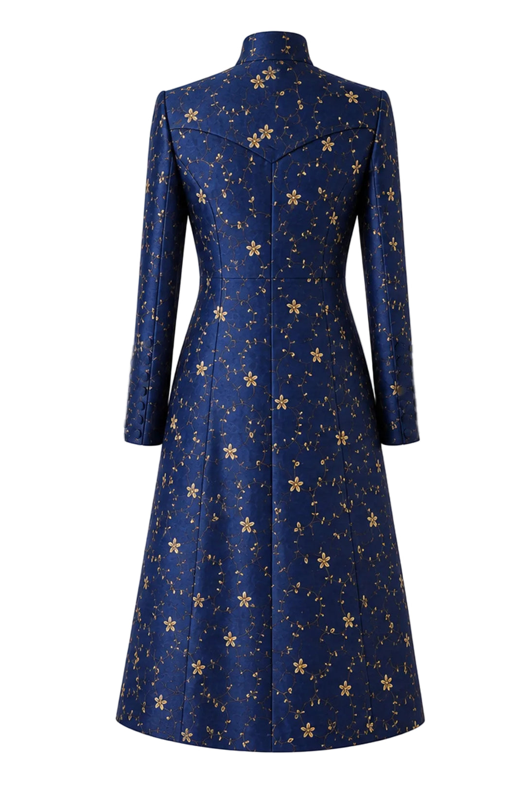 The Liberty Silk Coat in Royal