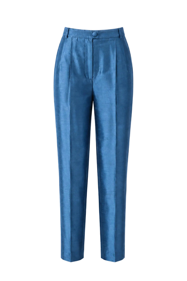 Atelier Silk Trousers in French Blue