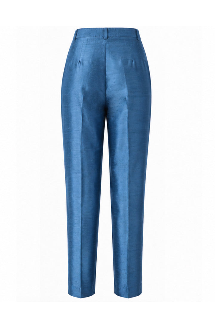 Atelier Silk Trousers in French Blue