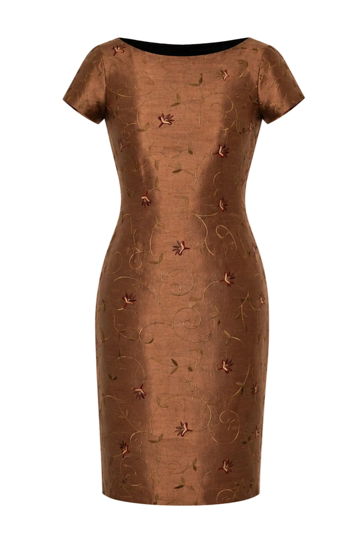 Hepburn Dress in Raphaelite Brown