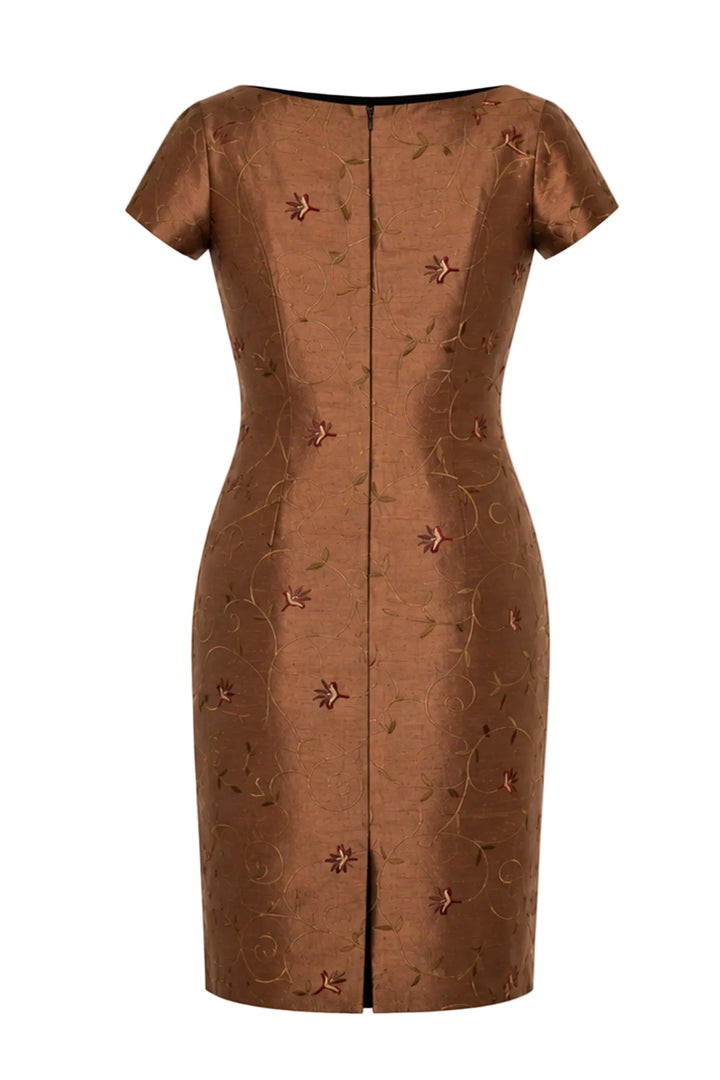 Hepburn Dress in Raphaelite Brown